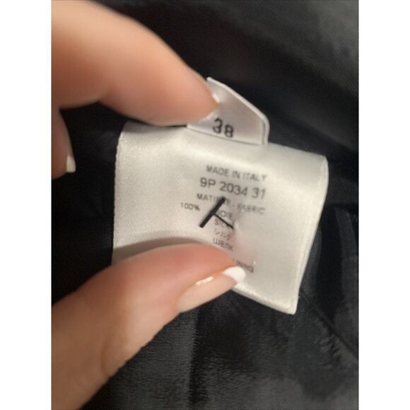 Givenchy Authentic Silk Black Gray Coral Orange Tank Mini Dress 38 Small Italy - Picture 7 of 9